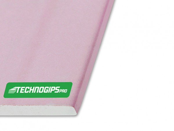 Гипскартон Техногипс огнеустойчив Technogips Pro DF - 12,5/1200/2000 мм