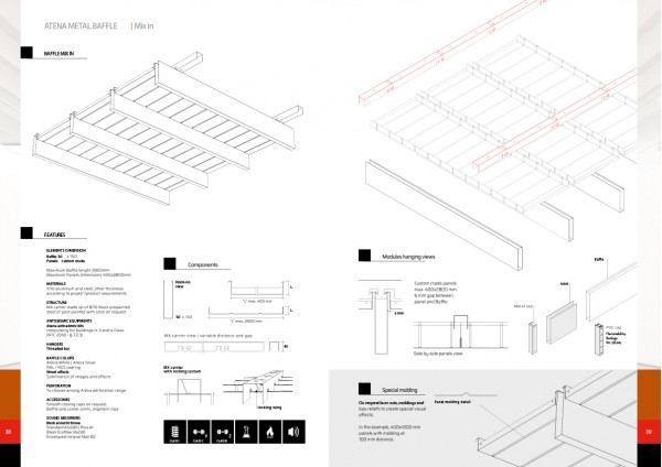 Каталог Метални Бафъли ATENA Metal Baffle