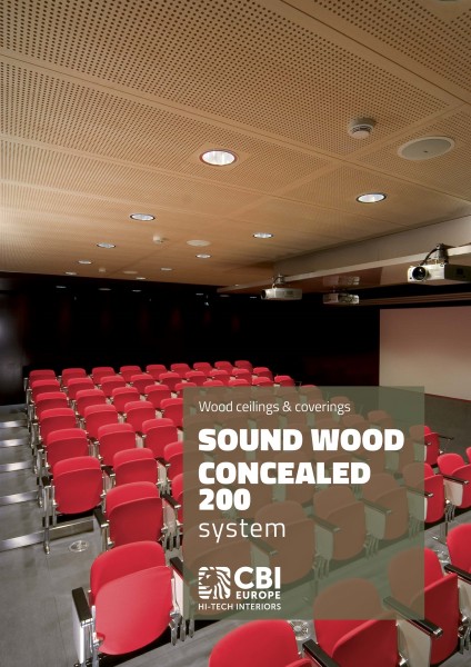 Дървесни тавани CBI EUROPE - SOUND WOOD CONCEALED 200