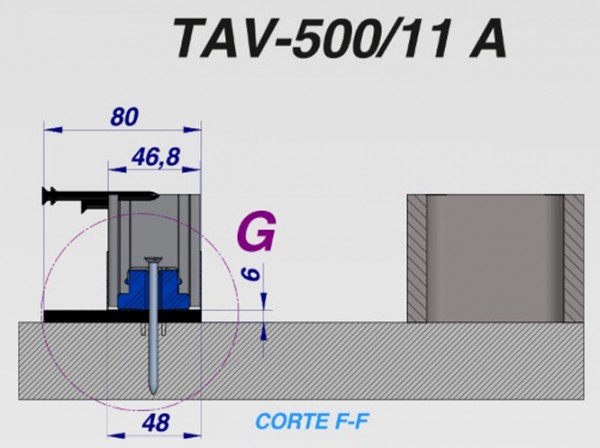 Виброизолационен Тампон Senor - TAV-500/11 A SENOR