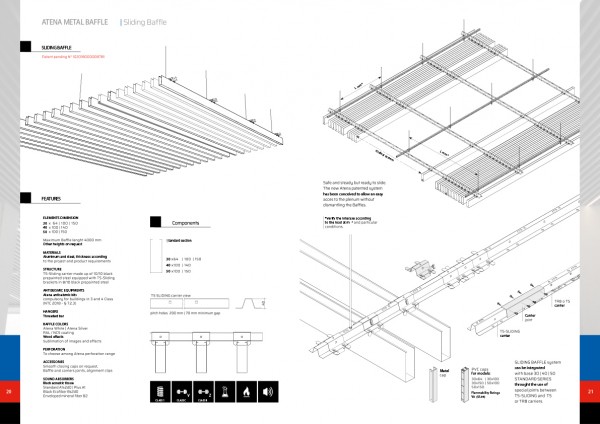                                     Каталог Метални Бафъли ATENA Metal Baffle