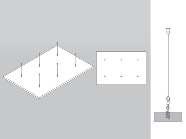 4 бр. Висящо пано KNAUF Topiq Sonic Element Rectangular - 40/1180/1780 мм